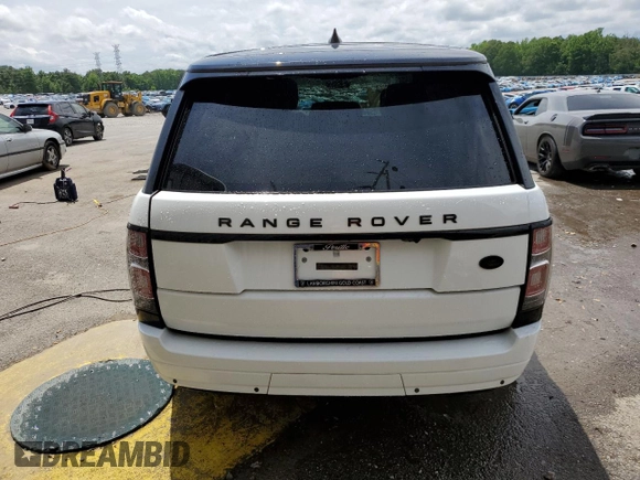 2018 Land Rover Range Rover HSE with VIN SALGS2SV6JA502187, listed as a Copart auction lot 55225665 with 42,880 mi miles and Salvage title. Bid and sale history available at DreamBid. Image 6.