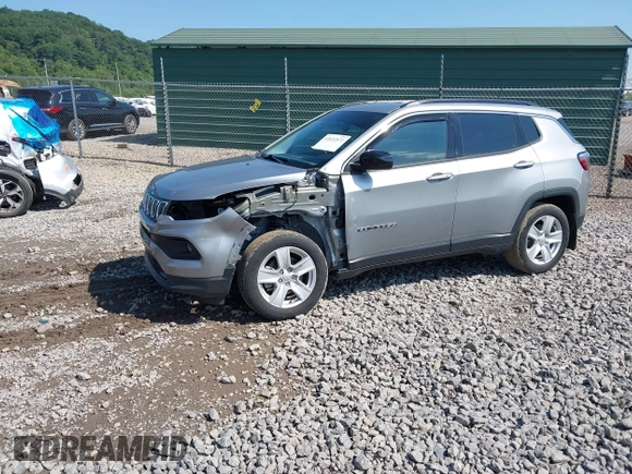 2022 Jeep Compass Latitude с VIN 3C4NJDBB1NT134602, выставлен на аукционе IAAI как лот 42632572 с пробегом 29 755 миль миль и . История ставок и продаж доступна на DreamBid. Изображение 17.