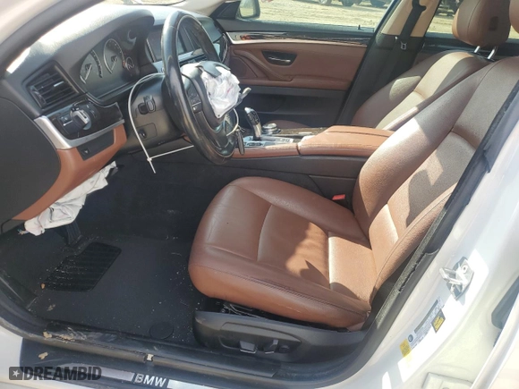 2015 BMW 5 Series 528i with VIN WBA5A5C51FD523727, listed as a Copart auction lot 45063065 with 128,591 mi miles and Salvage Title. Bid and sale history available at carsss.com. Image 7.
