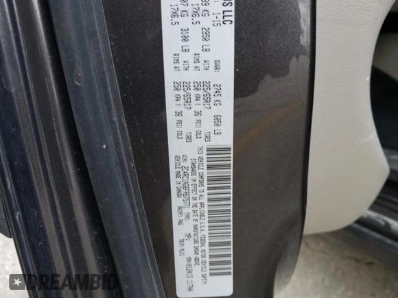 2015 Chrysler Town & Country LX with VIN 2C4RC1AG6FR675771, listed as a Copart auction lot 82665674 with 146,636 mi miles and Salvage Title. Bid and sale history available at carsss.com. Image 13.