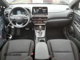 2023 Hyundai Kona N Line with VIN KM8K3CA39PU007313, listed as a Copart auction lot 87657315 with 12,052 mi miles and Salvage Title. Bid and sale history available at carsss.com. Image 8.