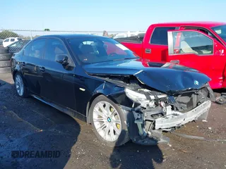 2010 BMW 5 Series 528i with VIN WBANU5C55AC124390, listed as a IAAI auction lot 41524736 with 213,184 mi miles and . Bid and sale history available at carsss.com. Image 1.