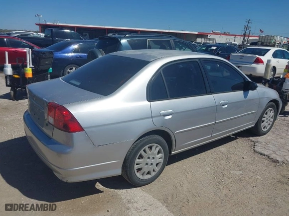 2005 Honda Civic Sdn LX with VIN JHMES16515S000737, listed as a IAAI auction lot 41846660 with 157,826 mi miles. Bid and sale history available at carsss.com. Image 4.