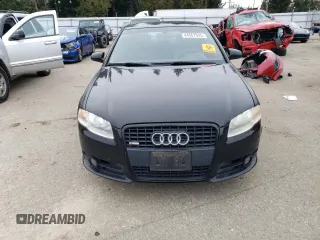 2007 Audi A4 2.0T with VIN WAUBF78E67A088702, listed as a Copart auction lot 44567945 with 112,047 mi miles and Salvage Title. Bid and sale history available at carsss.com. Image 5.