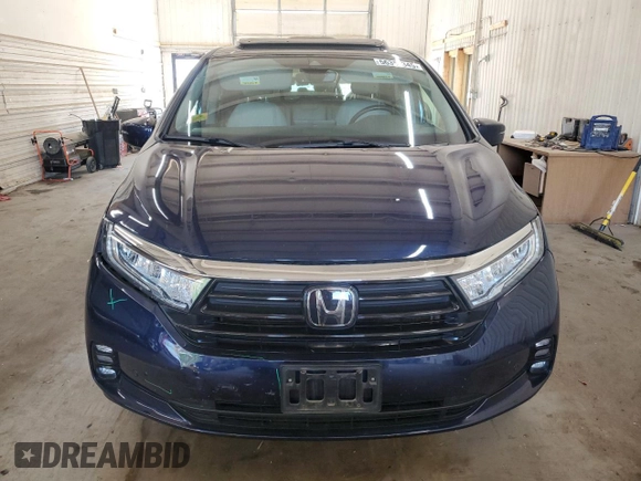 2022 Honda Odyssey Elite z VIN 5FNRL6H97NB011977, wystawiony jako Copart lot #56356345 z przebiegiem 58 803 mil mil oraz Szkoda całkowita • Salvage title. Historia ofert i sprzedaży dostępna na DreamBid. Obrazek 5.