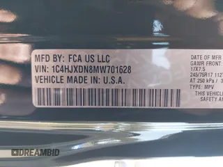 2021 Jeep Wrangler Unlimited Sport Altitude с VIN 1C4HJXDN8MW701628, выставлен на аукционе IAAI как лот 42059202 с пробегом 73 814 миль миль и . История ставок и продаж доступна на DreamBid. Изображение 9.