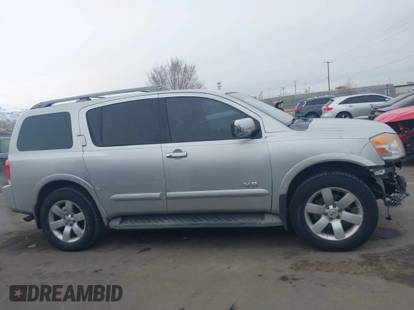 2008 Nissan Armada SE z VIN 5N1AA08C38N601641, wystawiony jako IAAI lot #41569296 z przebiegiem 223 865 mil mil oraz . Historia ofert i sprzedaży dostępna na DreamBid. Obrazek 14.