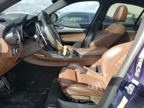 2019 Alfa Romeo Stelvio Ti Sport with VIN ZASPAKBN6K7C30692, listed as a Copart auction lot 77172234 with 110,320 mi miles and Clean Title. Bid and sale history available at carsss.com. Image 7.