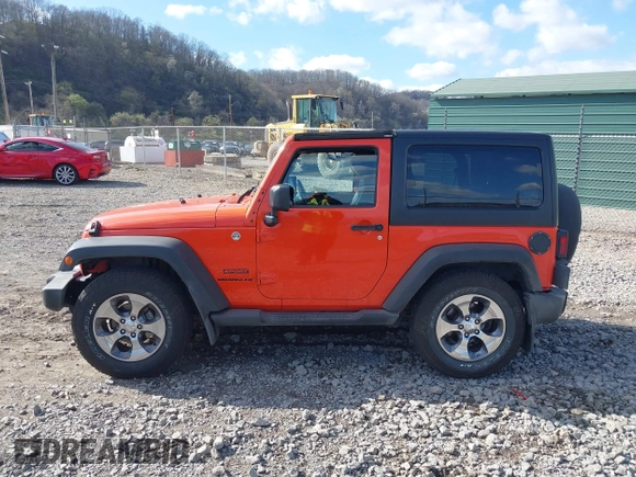 2015 Jeep Wrangler Sport with VIN 1C4AJWAG7FL582721, listed as a IAAI auction lot 41989505 with 102,961 mi miles. Bid and sale history available at carsss.com. Image 14.