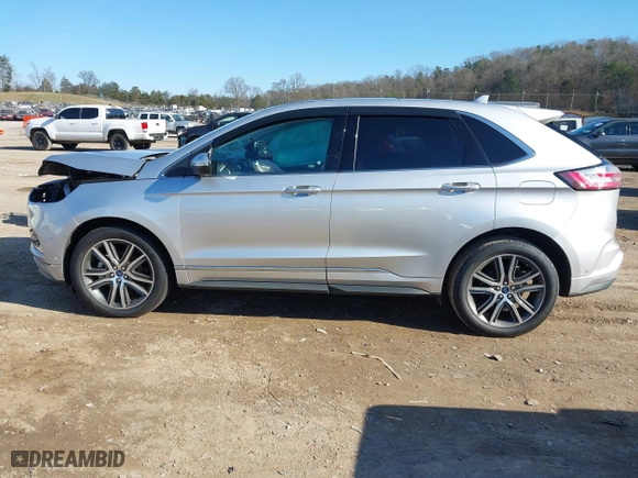 2019 Ford Edge Titanium with VIN 2FMPK3K98KBC68569, listed as a IAAI auction lot 41209347 with 75,519 mi miles. Bid and sale history available at carsss.com. Image 14.