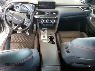 2022 Genesis G70 3.3T with VIN KMTG54TE6NU097060, listed as a Copart auction lot 61987105 with 21,878 mi miles and Salvage title. Bid and sale history available at DreamBid. Image 8.