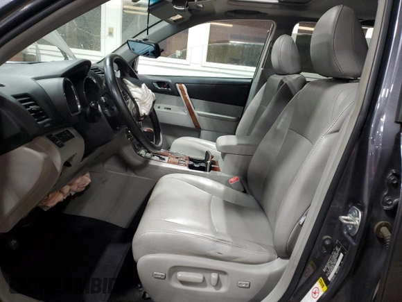 2012 Toyota Highlander Limited with VIN 5TDDK3EH6CS151700, listed as a Copart auction lot 62163965 with 248,662 mi miles and Salvage title. Bid and sale history available at DreamBid. Image 7.