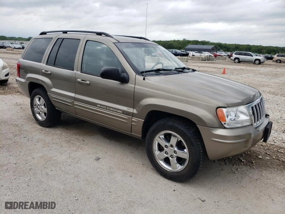 2004 Jeep Grand Cherokee Limited with VIN 1J8GW58N04C417707, listed as a Copart auction lot 53807104 with 185,966 mi miles and Salvage Title. Bid and sale history available at carsss.com. Image 4.
