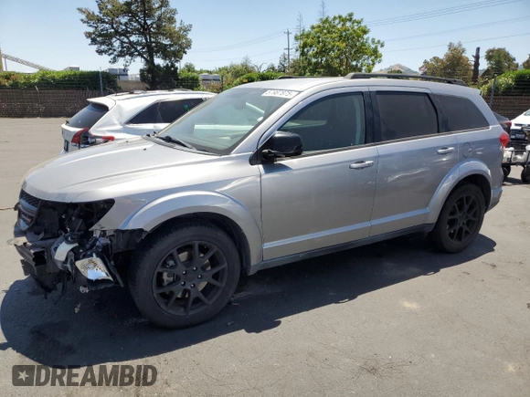 2017 Dodge Journey SXT z VIN 3C4PDCBG7HT547666, wystawiony jako Copart lot #57987875 z przebiegiem 124 484 mil mil oraz Szkoda całkowita • Salvage title. Historia ofert i sprzedaży dostępna na DreamBid. Obrazek 1.
