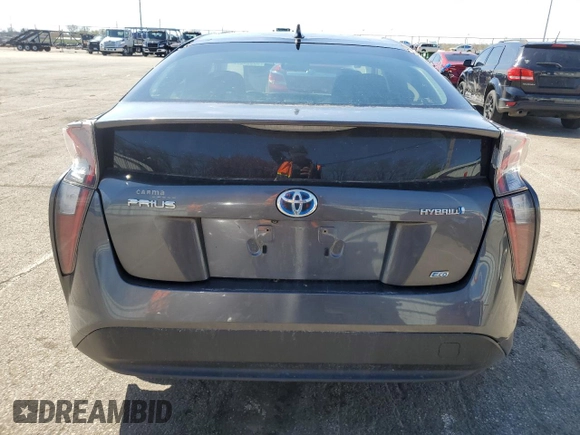 2016 Toyota Prius Four with VIN JTDKARFU8G3028030, listed as a Copart auction lot 53384575 with 112,238 mi miles and Salvage Title. Bid and sale history available at carsss.com. Image 6.