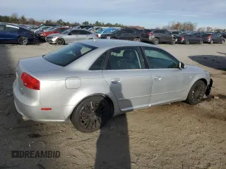 2007 Audi A4 z VIN WAUEH78E17A124903, wystawiony jako Copart lot #82491874 z przebiegiem 138 801 mil mil oraz Czysty tytuł • Clean title. Historia ofert i sprzedaży dostępna na DreamBid. Obrazek 3.