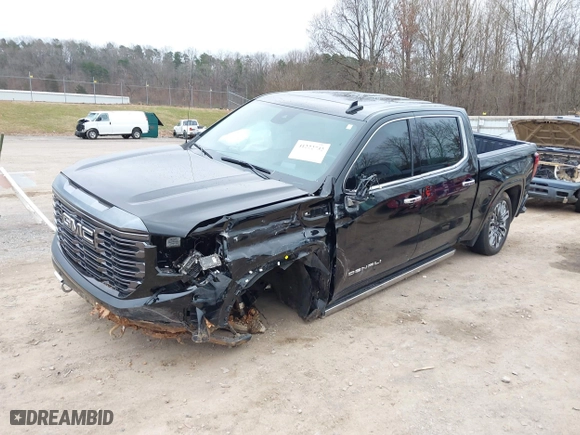 2023 GMC Sierra 1500 Denali Ultimate with VIN 1GTUUHEL1PZ225105, listed as a IAAI auction lot 41222732 with 18,795 mi miles. Bid and sale history available at carsss.com. Image 2.