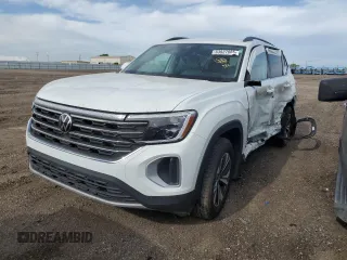 2024 Volkswagen Atlas SE with VIN 1V2LR2CA2RC509410, listed as a Copart auction lot 53827885 with 22,107 mi miles and Salvage title. Bid and sale history available at DreamBid. Image 1.