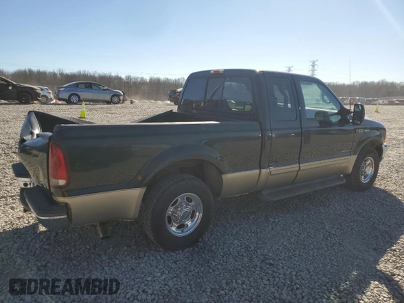 2001 Ford Super Duty F-250 XL with VIN 1FTNX20FX1EA47509, listed as a Copart auction lot 47215215 with 189,088 mi miles and Salvage Title. Bid and sale history available at carsss.com. Image 3.