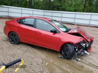 2015 Dodge Dart SXT with VIN 1C3CDFBB7FD433999, listed as a Copart auction lot 58459185 with 185,580 mi miles and Salvage title. Bid and sale history available at DreamBid. Image 4.