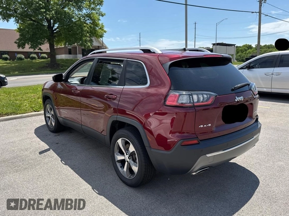 2019 Jeep Cherokee Limited with VIN 1C4PJMDX5KD126098, listed as a Copart auction lot 58540935 with 92,652 mi miles and Clean title. Bid and sale history available at DreamBid. Image 3.