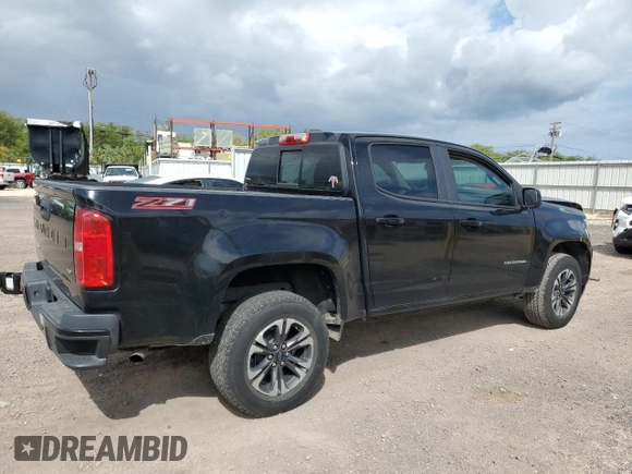 2021 Chevrolet Colorado 2WD Z71 with VIN 1GCGSDEN2M1280928, listed as a Copart auction lot 54603665 with 26,278 mi miles and Salvage title. Bid and sale history available at DreamBid. Image 3.