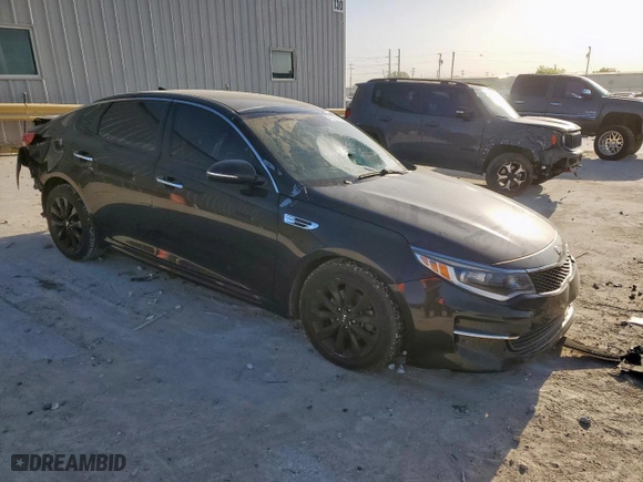 2016 Kia Optima LX with VIN 5XXGT4L3XGG084517, listed as a Copart auction lot 52436005 with 96,395 mi miles and Salvage Title. Bid and sale history available at carsss.com. Image 4.
