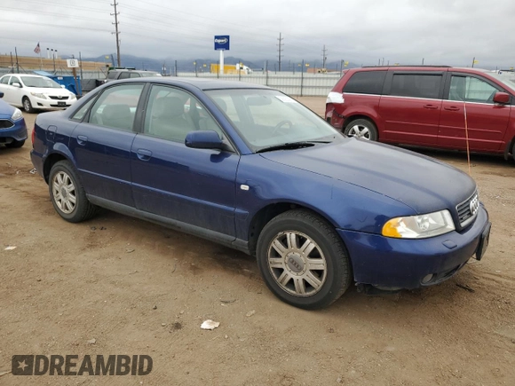 2001 Audi A4 with VIN WAUDC68D51A054972, listed as a Copart auction lot 53693395 with 149,842 mi miles and Clean title. Bid and sale history available at DreamBid. Image 4.
