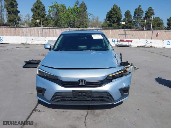 2022 Honda Civic Sedan EX with VIN 2HGFE1F77NH309152, listed as a IAAI auction lot 42013565 with 25,474 mi miles. Bid and sale history available at carsss.com. Image 13.