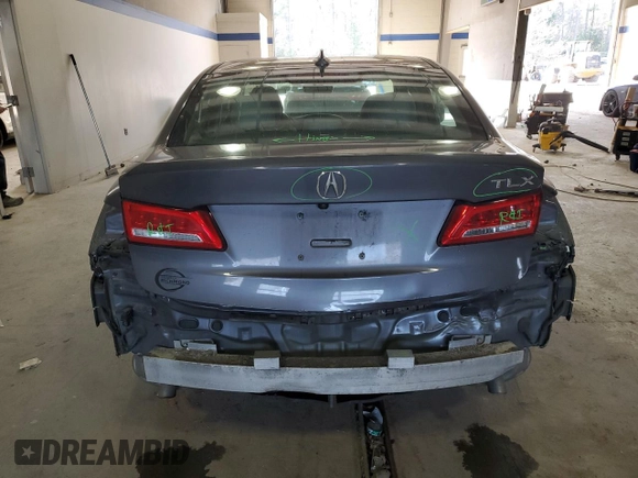 2019 Acura TLX w/Technology Pkg with VIN 19UUB1F56KA002001, listed as a Copart auction lot 46343405 with 80,161 mi miles and Salvage Title. Bid and sale history available at carsss.com. Image 6.