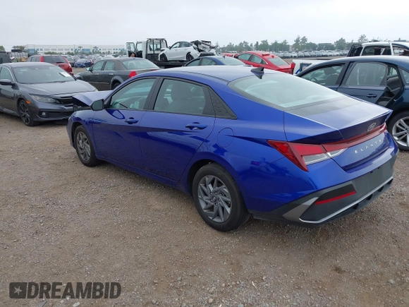 2024 Hyundai Elantra SEL with VIN KMHLM4DG0RU740634, listed as a IAAI auction lot 42478961 with 16,123 mi miles and . Bid and sale history available at DreamBid. Image 3.