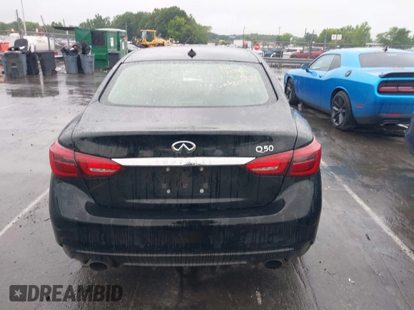 2020 Infiniti Q50 Luxe with VIN JN1EV7AP3LM207722, listed as a IAAI auction lot 42365046 with 94,738 mi miles and . Bid and sale history available at DreamBid. Image 16.