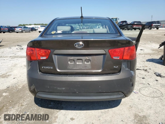 2010 Kia Forte EX with VIN KNAFU4A20A5807898, listed as a Copart auction lot 47034545 with 0 mi miles and Salvage Title. Bid and sale history available at carsss.com. Image 6.