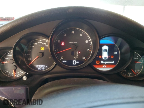 2013 Porsche Panamera with VIN WP0AA2A75DL011623, listed as a Copart auction lot 87085814 with 87,063 mi miles and Non repairable. Bid and sale history available at DreamBid. Image 9.
