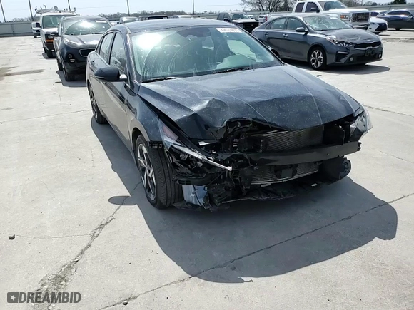 2023 Hyundai Elantra Limited with VIN 5NPLP4AG2PH108953, listed as a Copart auction lot 49537655 with 27,329 mi miles and Salvage Title. Bid and sale history available at carsss.com. Image 11.