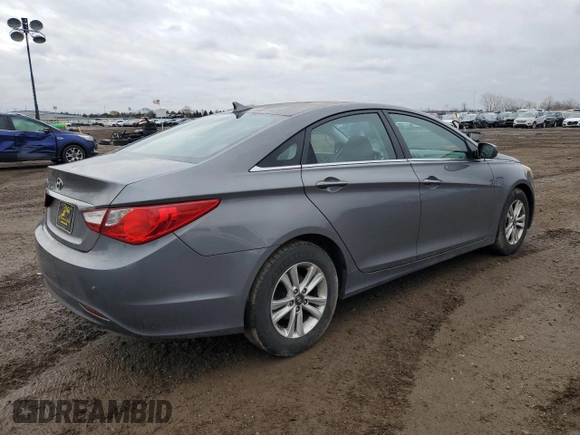 2011 Hyundai Sonata GLS with VIN 5NPEB4AC1BH151659, listed as a Copart auction lot 47637095 with 126,333 mi miles and Salvage Title. Bid and sale history available at carsss.com. Image 3.