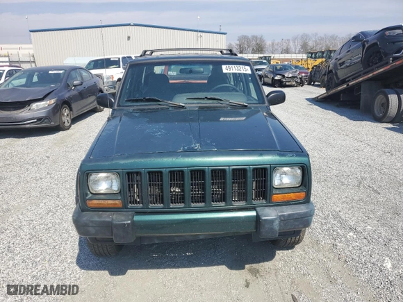 2001 Jeep Cherokee Sport with VIN 1J4FF48S71L574658, listed as a Copart auction lot 49113215 with 208,626 mi miles and Salvage Title. Bid and sale history available at carsss.com. Image 5.