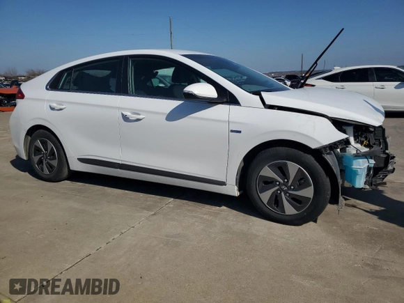 2019 Hyundai Ioniq SEL with VIN KMHC75LCXKU134128, listed as a Copart auction lot 44266015 with 59,390 mi miles and Salvage Title. Bid and sale history available at DreamBid. Image 4.