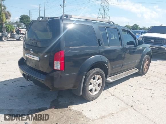 2008 Nissan Pathfinder LE with VIN 5N1AR18U48C654786, listed as a IAAI auction lot 42594509 with 181,691 mi miles and . Bid and sale history available at DreamBid. Image 4.