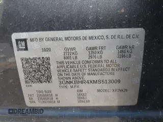 2021 Chevrolet Blazer LT с VIN 3GNKBHR4XMS513009, выставлен на аукционе IAAI как лот 40652751 с пробегом 34 068 миль миль и . История ставок и продаж доступна на DreamBid. Изображение 9.