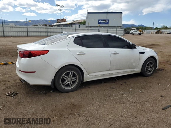 2015 Kia Optima LX with VIN 5XXGM4A77FG363571, listed as a Copart auction lot 57318565 with 113,324 mi miles and Salvage title. Bid and sale history available at DreamBid. Image 3.