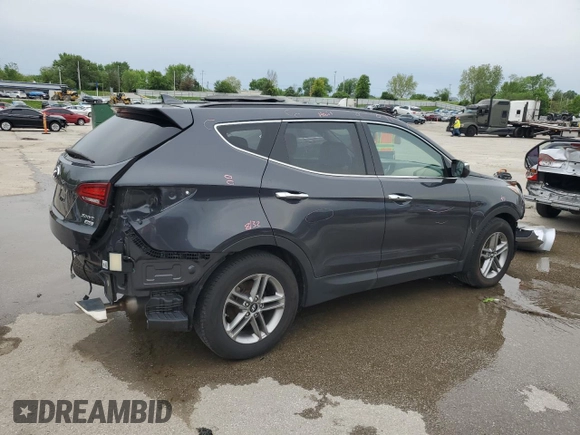 2017 Hyundai Santa Fe 2.4L with VIN 5XYZUDLB7HG491883, listed as a Copart auction lot 54439415 with 80,892 mi miles and Clean title. Bid and sale history available at DreamBid. Image 3.