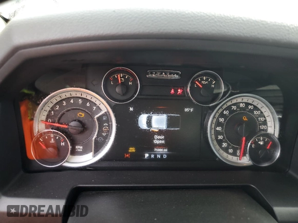 2018 Ram 1500 Big Horn with VIN 1C6RR7LG0JS110705, listed as a Copart auction lot 74196414 with 71,304 mi miles and Salvage Title. Bid and sale history available at carsss.com. Image 9.