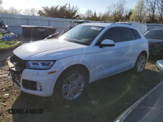 2020 Audi Q5 Premium Plus with VIN WA1BNAFYXL2032650, listed as a Copart auction lot 50775665 with 44,100 mi miles and Salvage title. Bid and sale history available at DreamBid. Image 1.