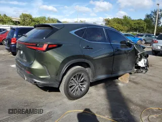 2025 Lexus NX with VIN 2T2GDCAZXSC019614, listed as a Copart auction lot 43544655 with 10,197 mi miles and Salvage Title. Bid and sale history available at carsss.com. Image 3.