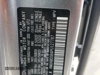 2023 Genesis GV80 with VIN KMUHBDSB4PU127787, listed as a Copart auction lot 48655305 with 42,832 mi miles and Salvage title. Bid and sale history available at DreamBid. Image 14.
