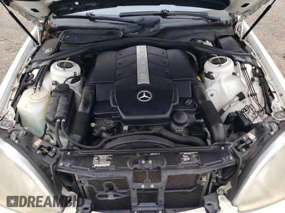 2002 Mercedes-Benz S-Class 5.0L with VIN WDBNG75J42A286054, listed as a Copart auction lot 85111494 with 0 mi miles and Salvage Title. Bid and sale history available at carsss.com. Image 11.