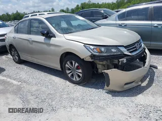 2013 Honda Accord LX z VIN 1HGCR2F34DA109059, wystawiony jako IAAI lot #42071946 z przebiegiem 236 760 mil mil oraz . Historia ofert i sprzedaży dostępna na DreamBid. Obrazek 1.