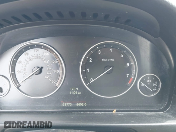 2014 BMW 5 Series 528i with VIN WBA5A5C57ED506543, listed as a IAAI auction lot 41820919 with 178,773 mi miles. Bid and sale history available at carsss.com. Image 7.
