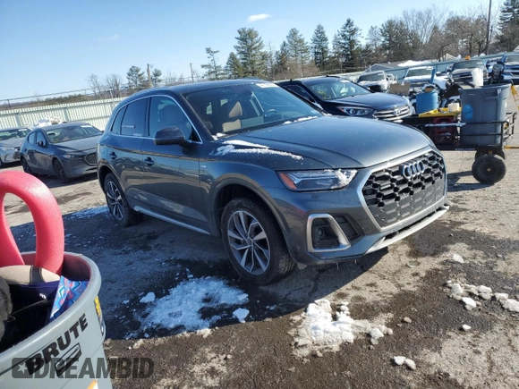 2023 Audi Q5 S line Premium with VIN WA1GAAFY8P2178097, listed as a Copart auction lot 42190525 with 11,436 mi miles and Salvage Title. Bid and sale history available at carsss.com. Image 4.